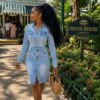 Jeans collared dress