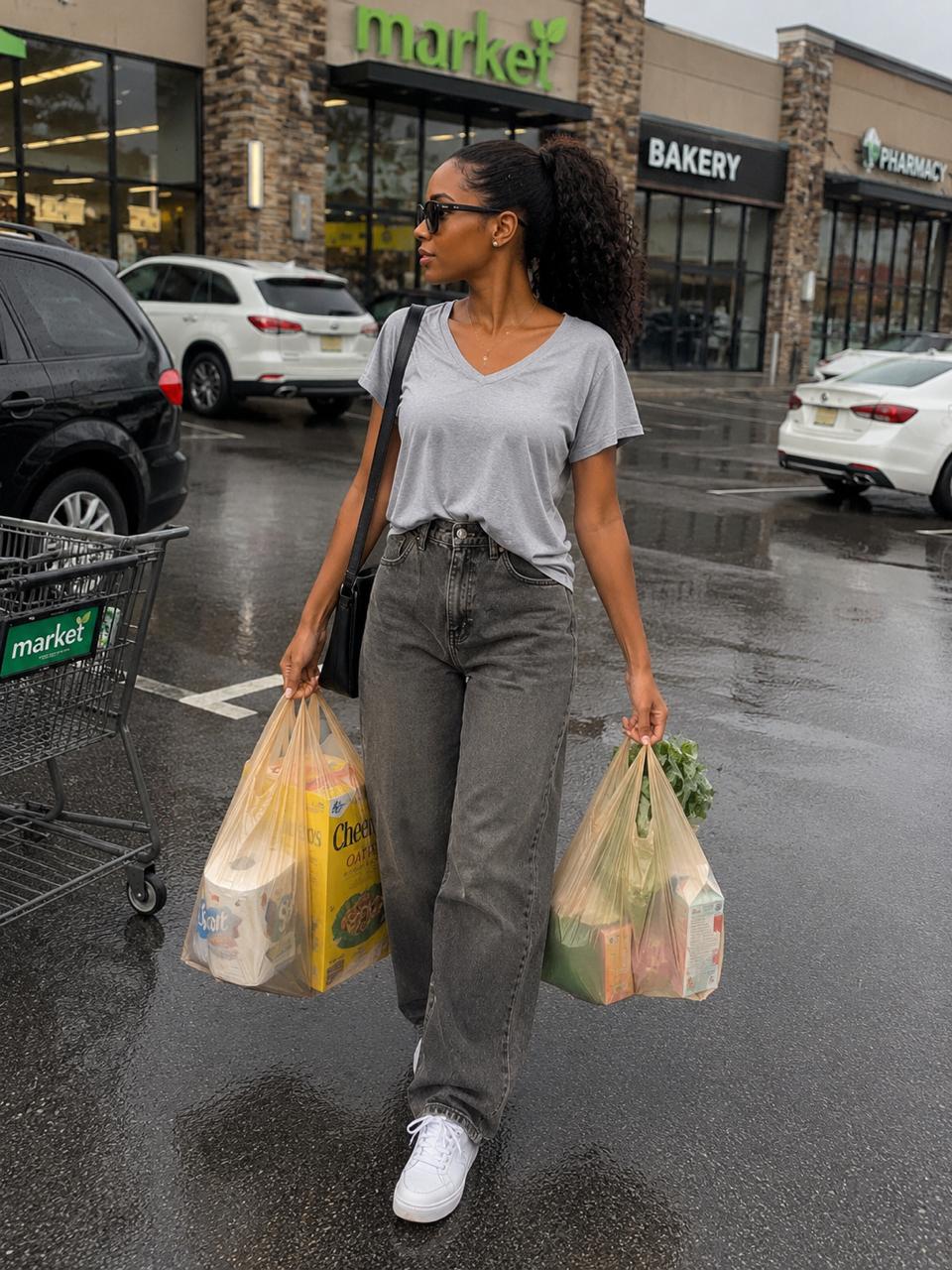 Monochromatic Casual Streetwear