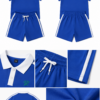 Royal blue kids set (boys shorts)