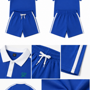 Royal blue kids set (boys shorts)