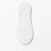 Mixed color invisible hidden ankle socks - White