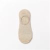 Mixed color invisible hidden ankle socks - Ivory