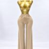 Everyday flowy leg pants - Apricot