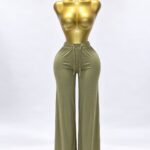 Everyday flowy leg pants - Green