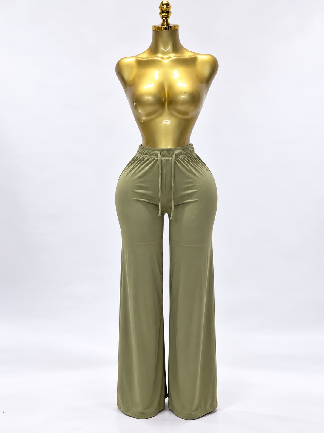 Everyday flowy leg pants - Green