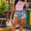 Daisy drama denim set