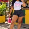 Cowgirl dot denim set