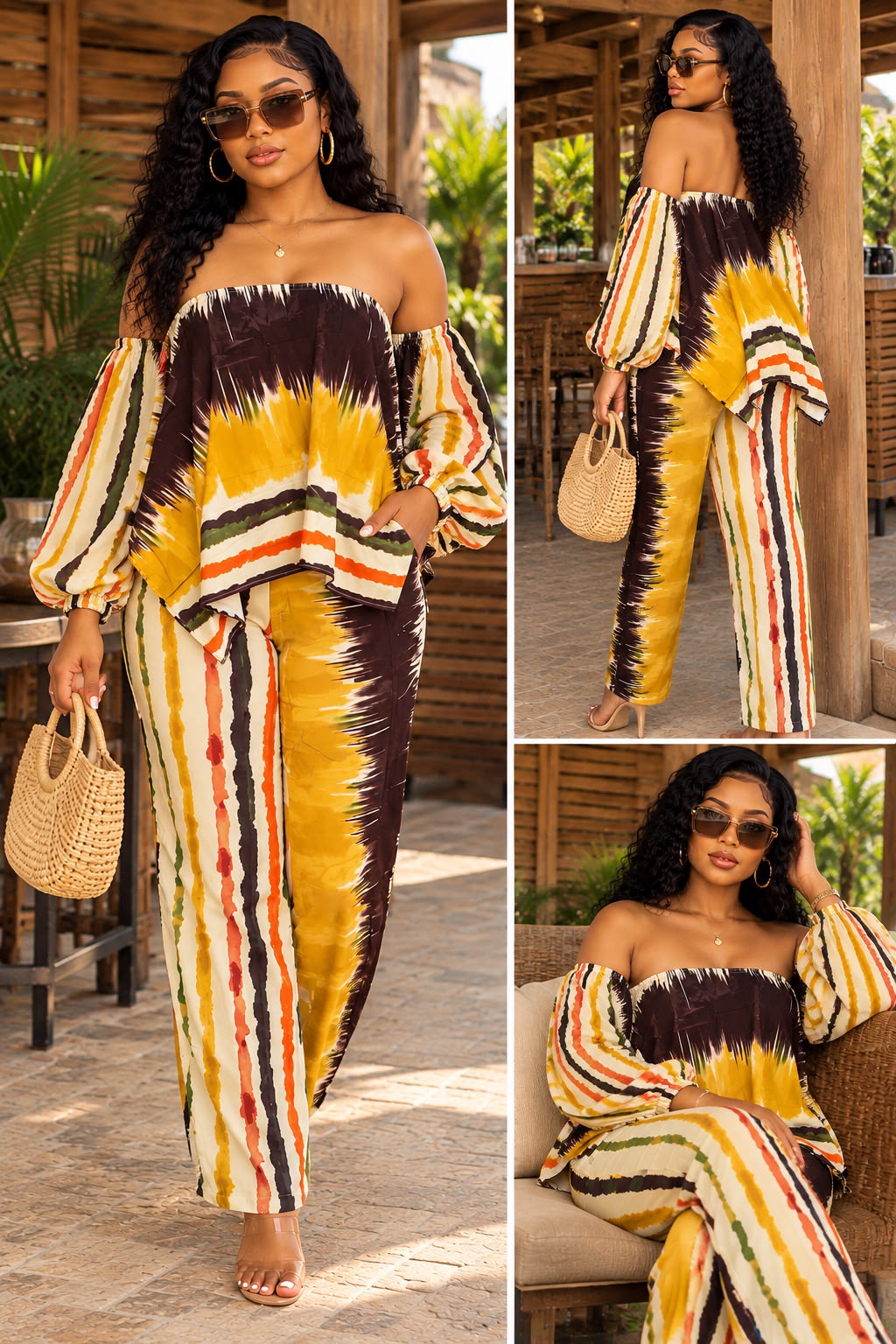 Sunset safari two piece set