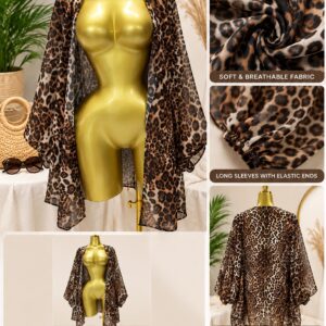 Wild safari leopard cover up