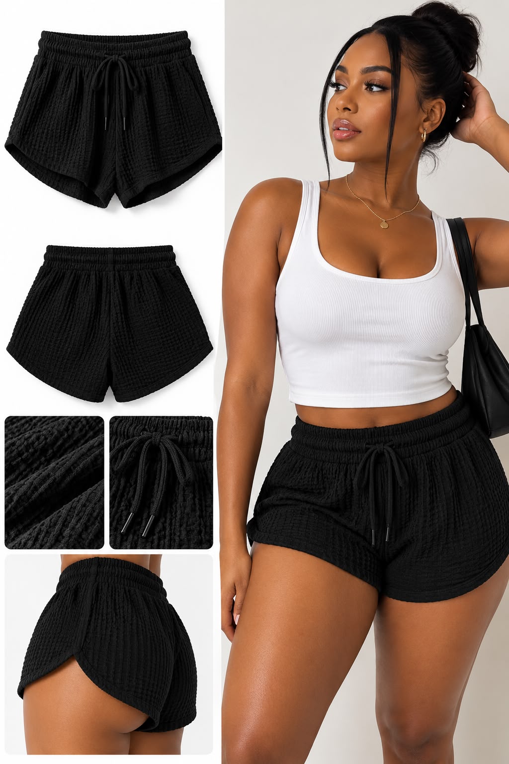 Women lounge shorts - Black