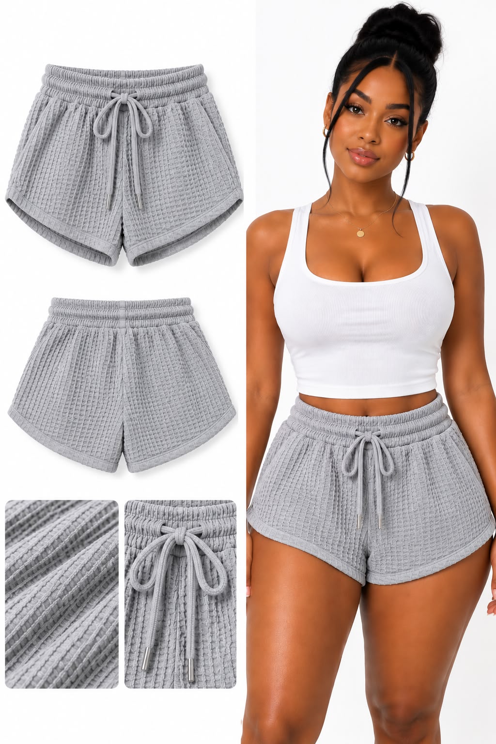 Women lounge shorts - Gray (S)